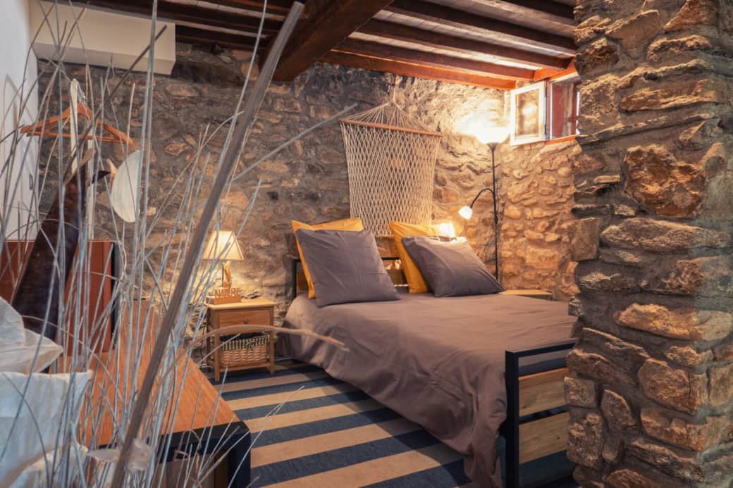 Chambre du studio climatisé
