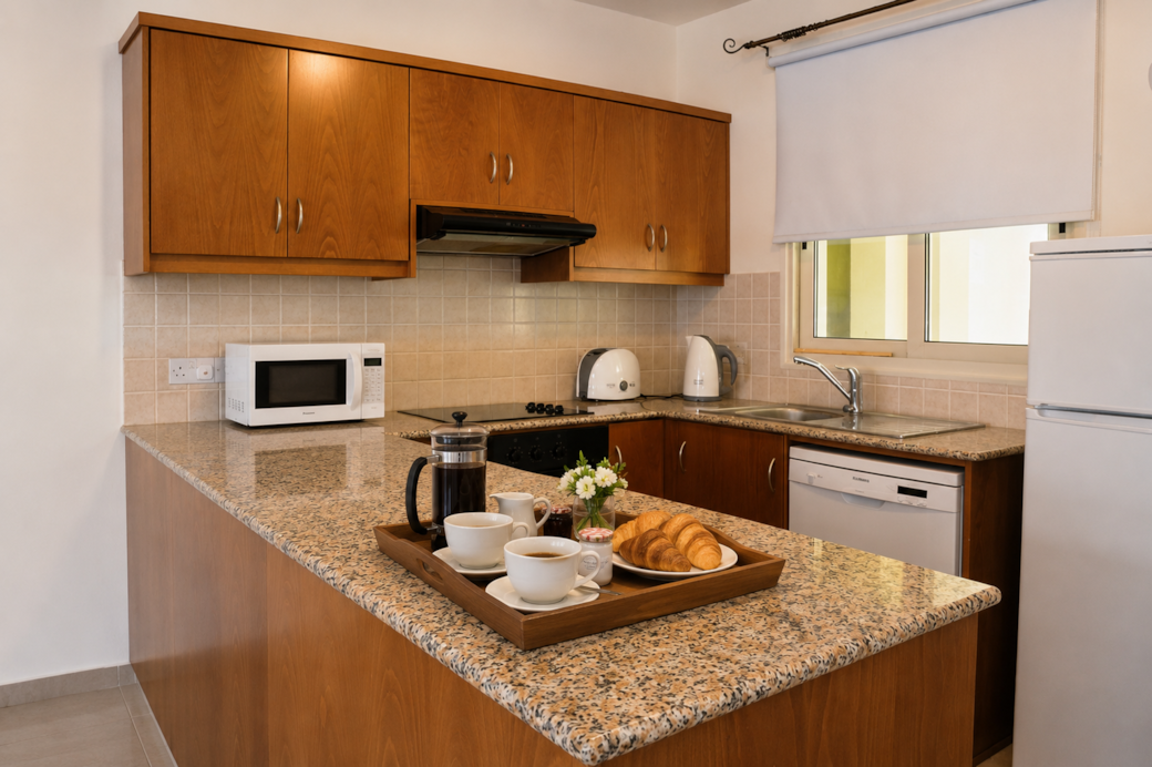 Spacious open plan kitchen