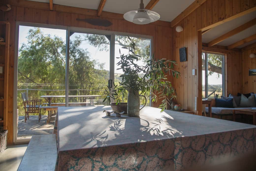 Dine inside or on the deck