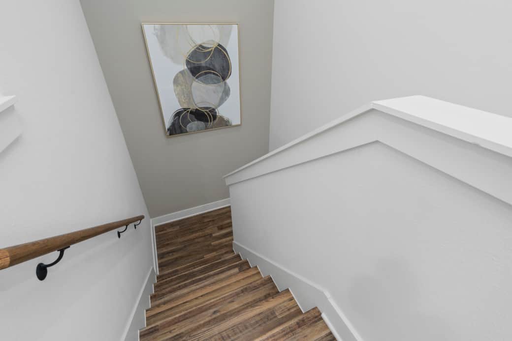 Decorative art in stairwell. Decorative art in stairwell.