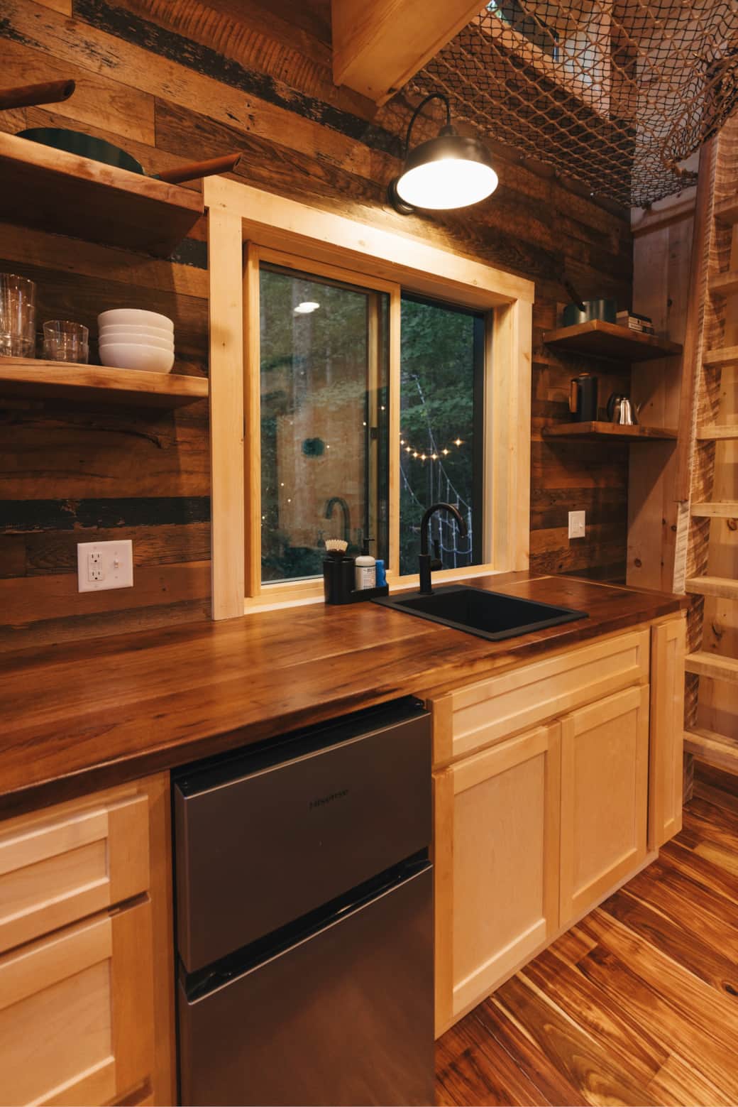 Walnut countertops from the property