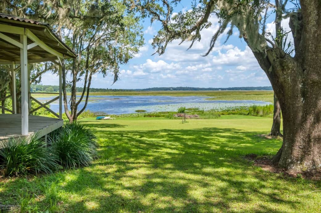 Views from the back of the home.  Picturesque Lake Jackson.