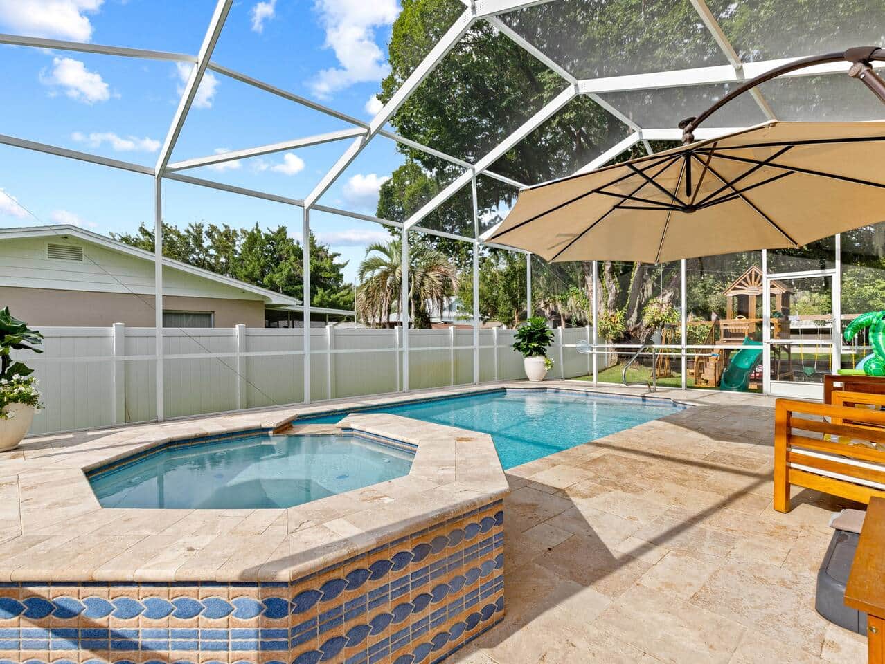 Pool with Spa