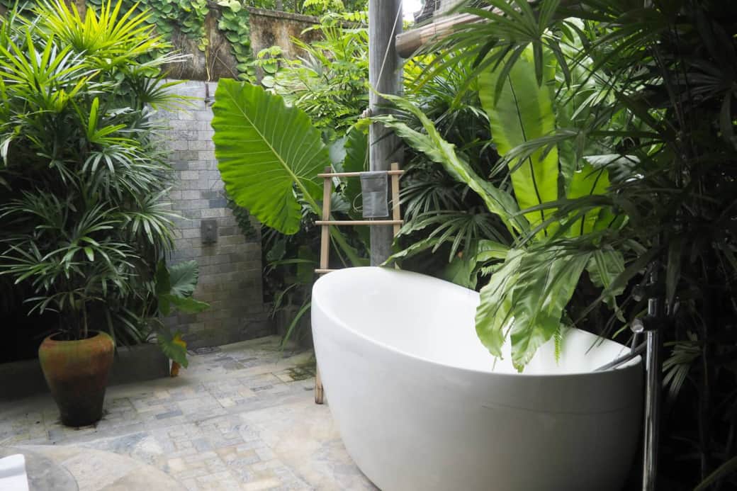 Soak or rain shower amongst the greenery