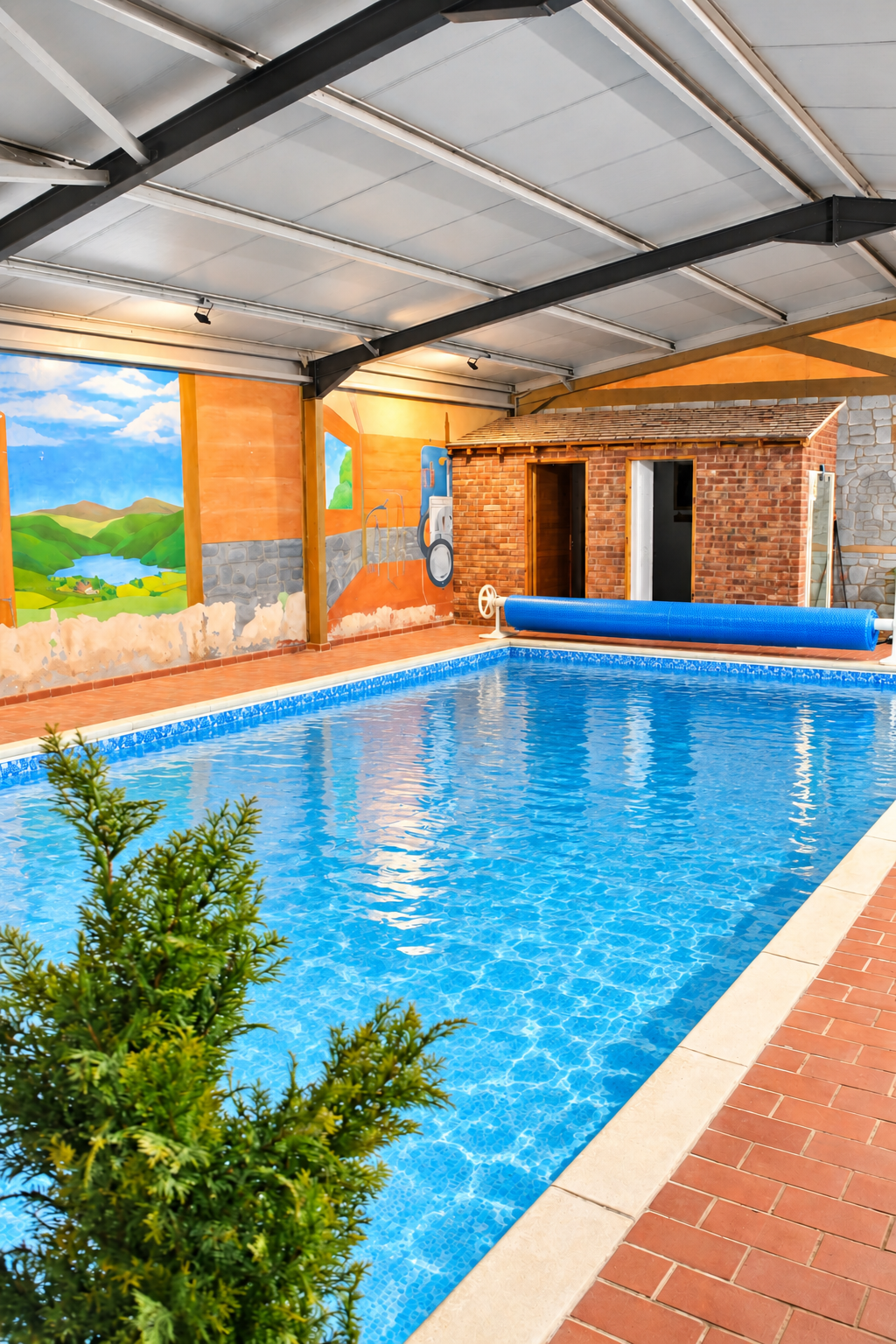 30 ft indoor heated pool