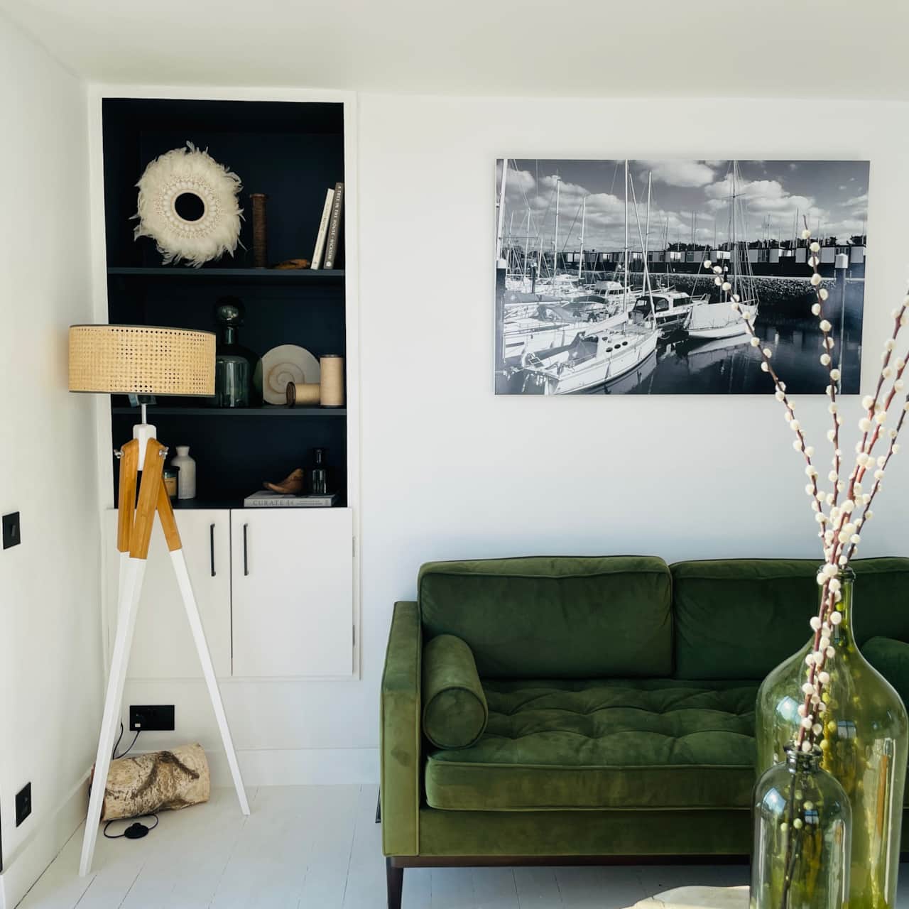 The living room. 