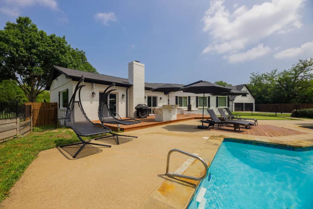 Zero gravity chairs is a great place for morning coffee