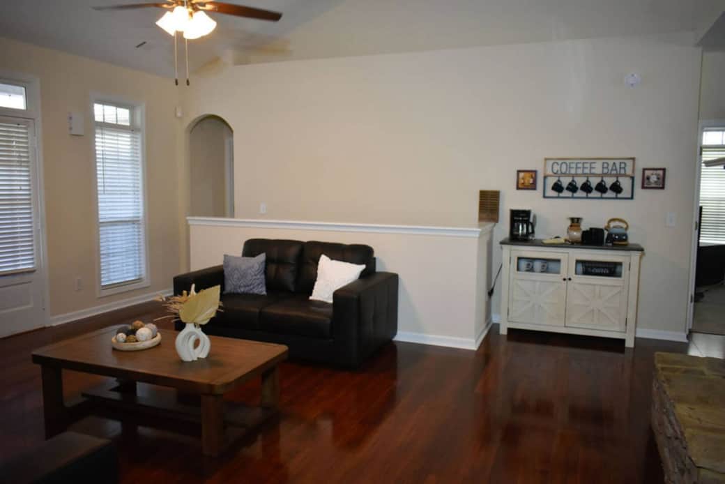 Living room and Coffee Bar