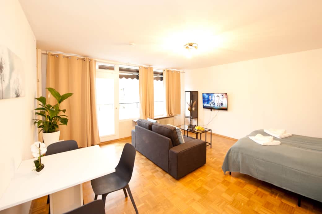 Studiowohnung mit Doppelbett 