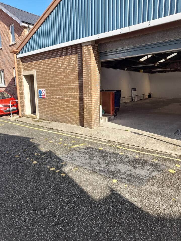 Garage entrance Garage entrance