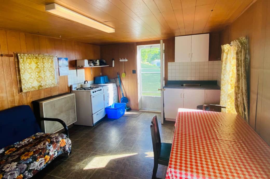 Inside the cabin - view from the bedroom