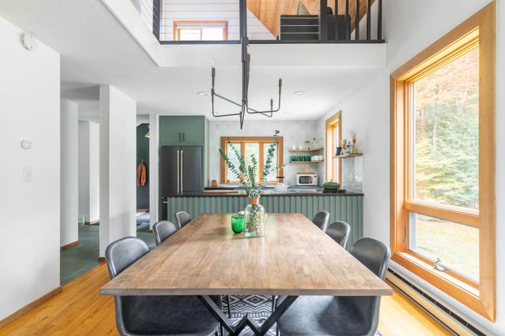 Dining table and kitchen Dining table and kitchen