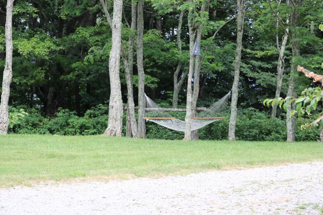 Stretch out in the hammocks