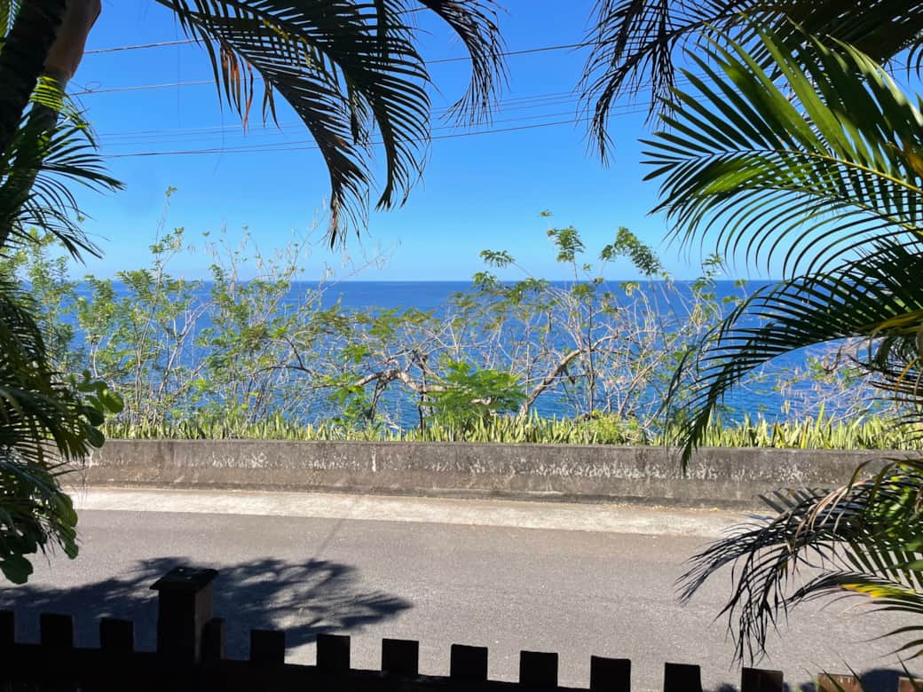 Vue mer depuis terrasse
