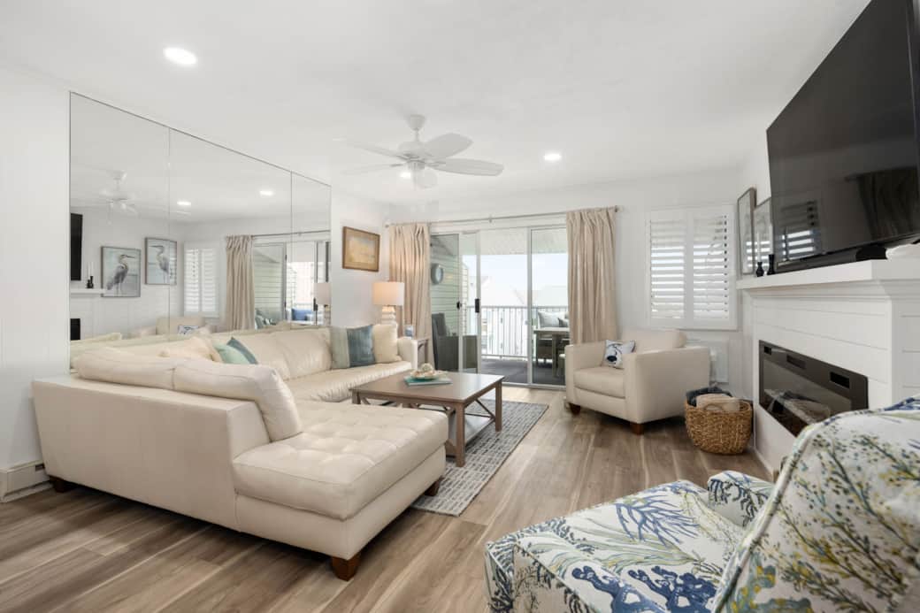 Spacious Open-Concept Living Room