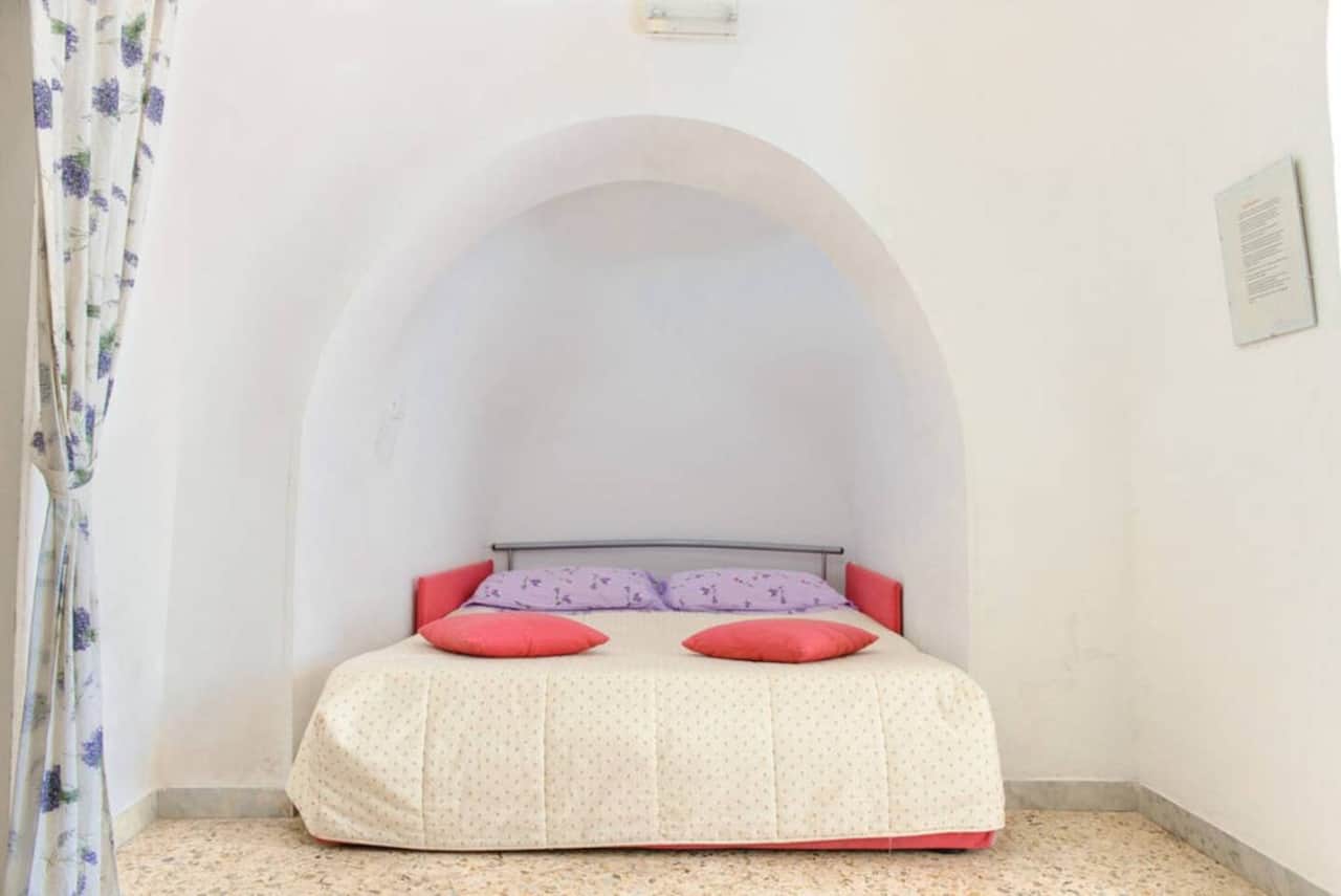 divano letto in soggiorno