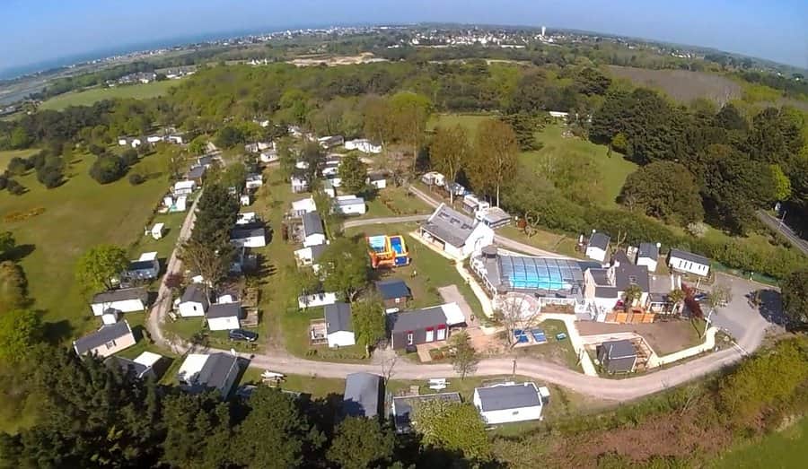 Vue aerienne du camping