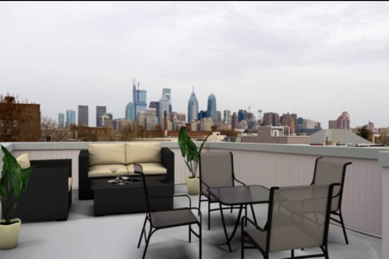 Your own private roof deck overlooking the city