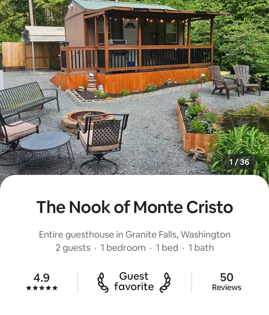 Highly rated on Airbnb, but here less fees