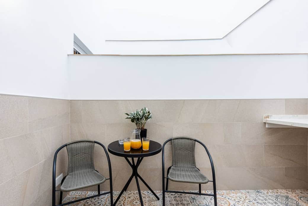 Patio privado apartamento vacacional Nerja