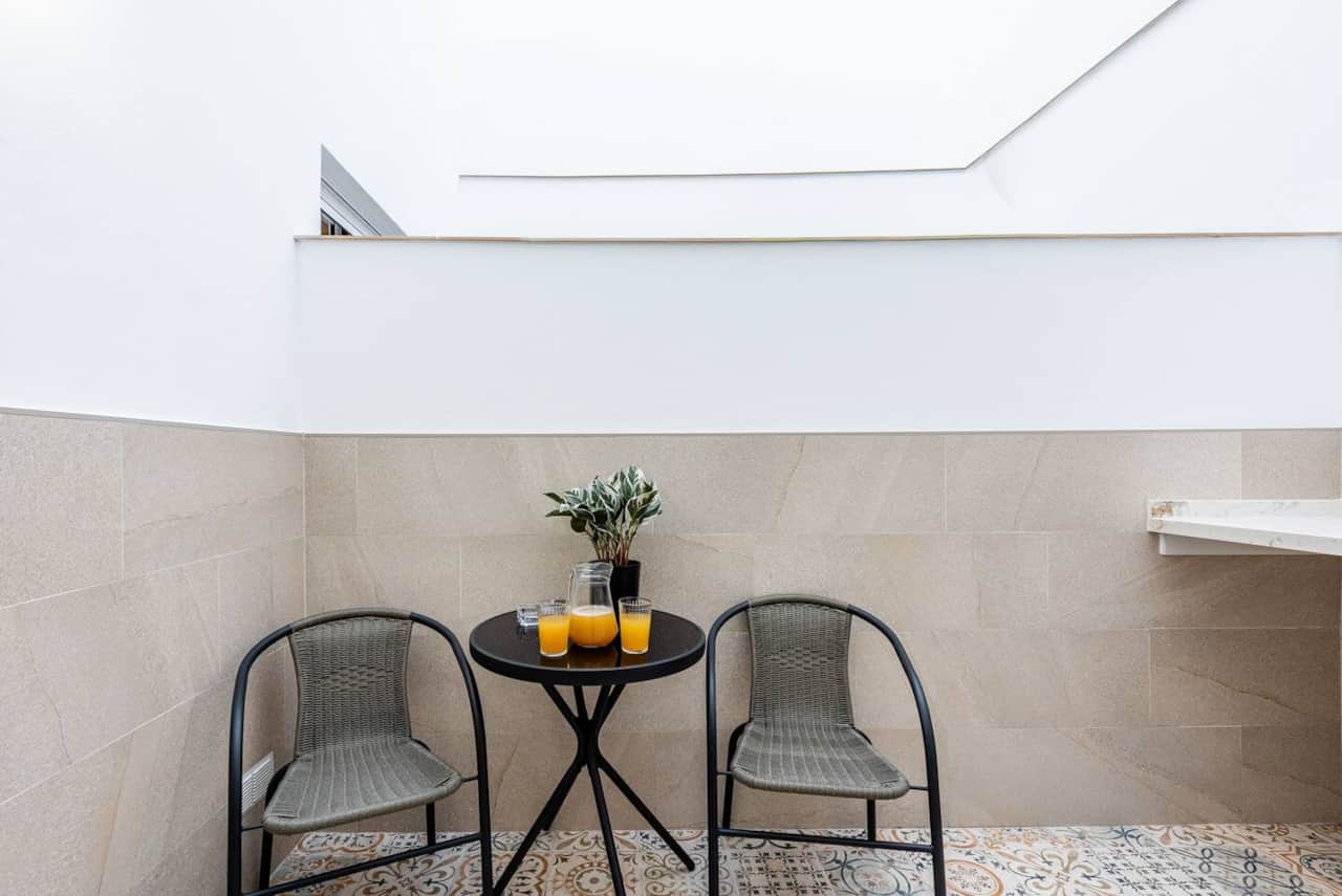 Patio privado apartamento vacacional Nerja