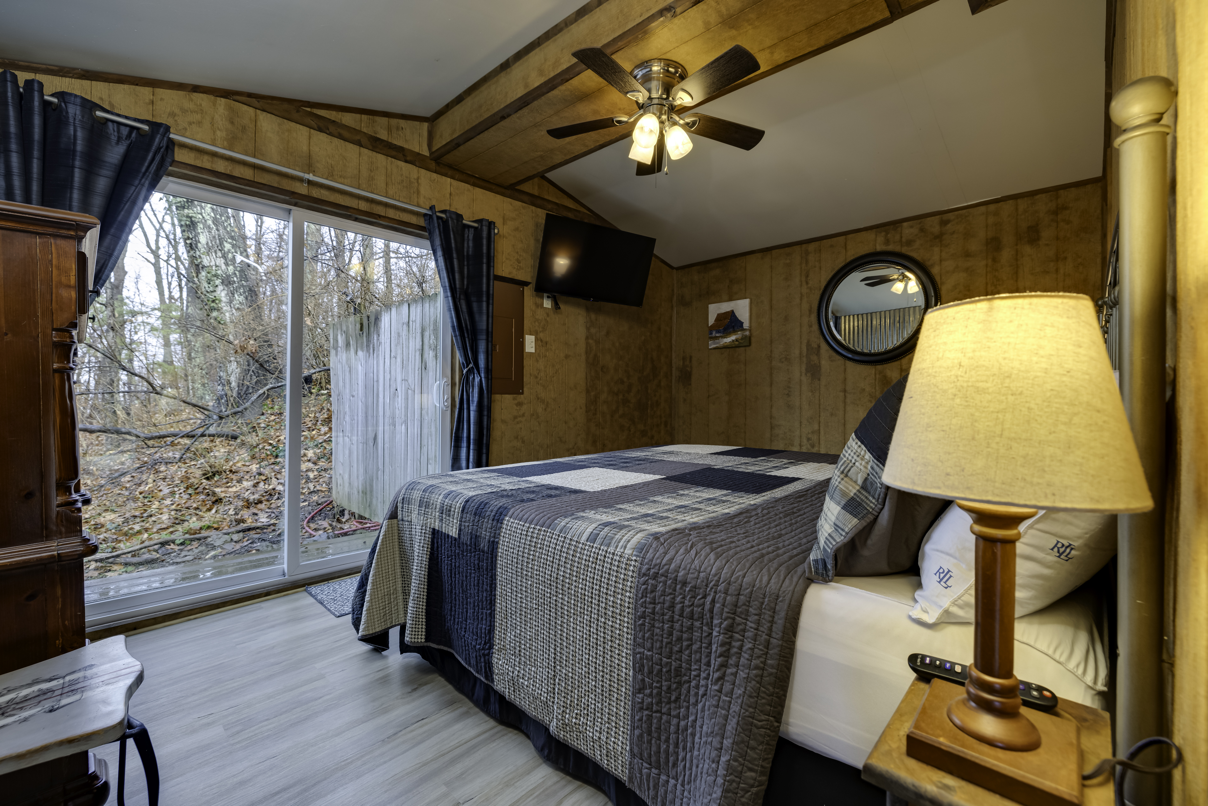 Bedroom 2 opens to hot tub