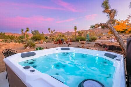 The 6-person Spa: A relaxing option for admiring the desert views by day andor stars by night!
