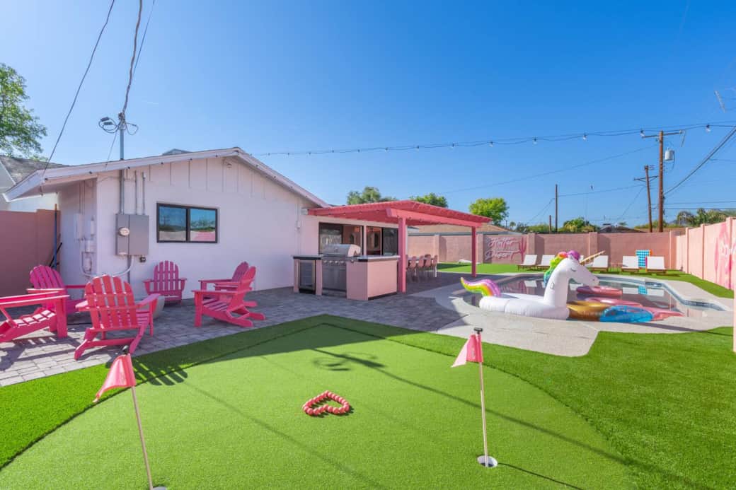 Outdoor grill and mini fridge Outdoor grill and mini fridge