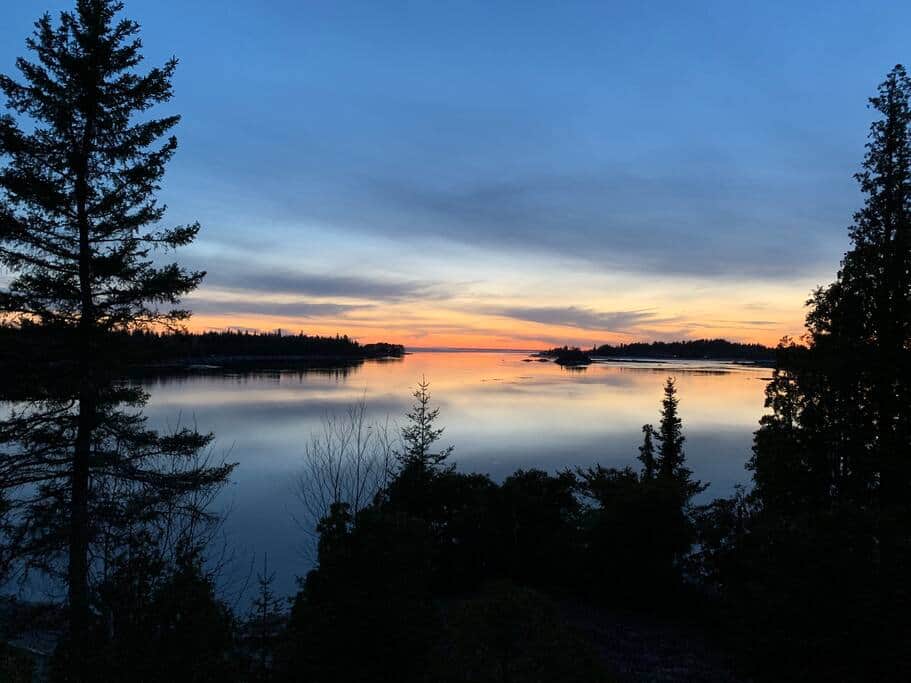 Coucher soleil lac-st-jean 1