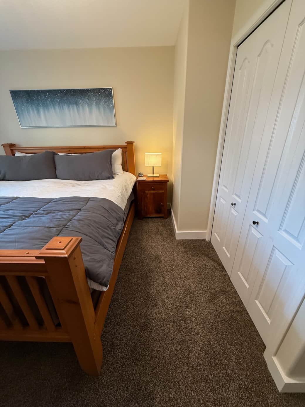 Right side of king bed
