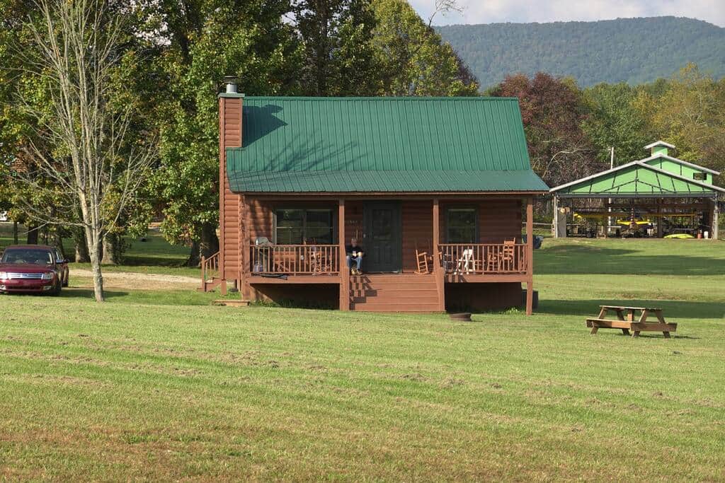 Front of cabin