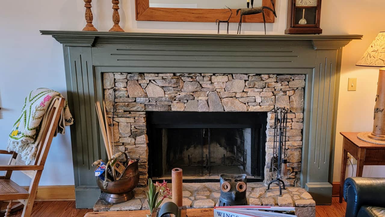 Main Level Wood Burning Fireplace