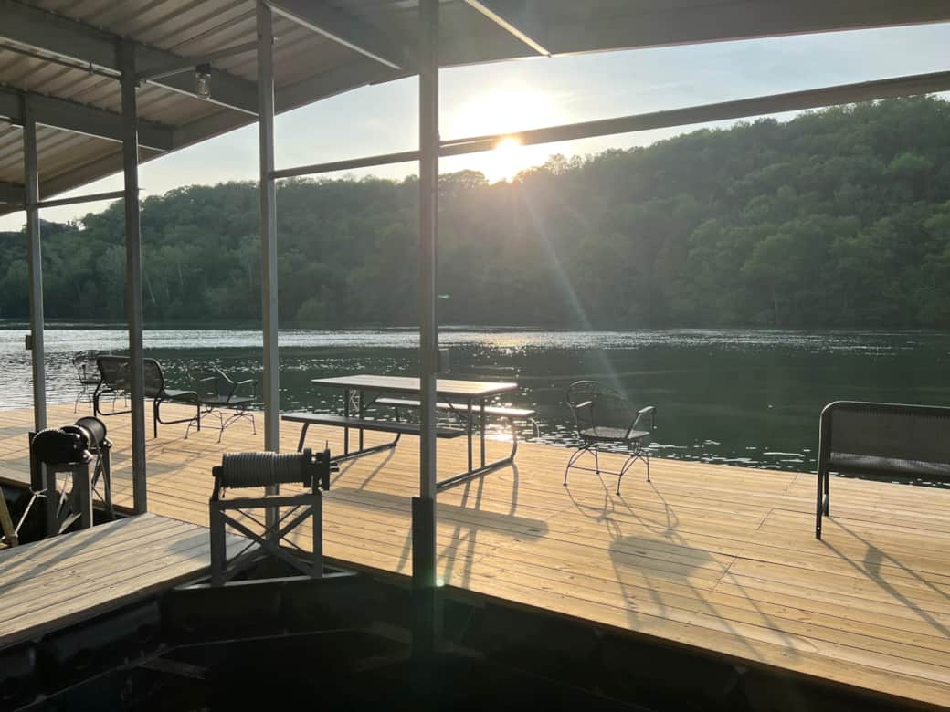 fishing area on dock #2