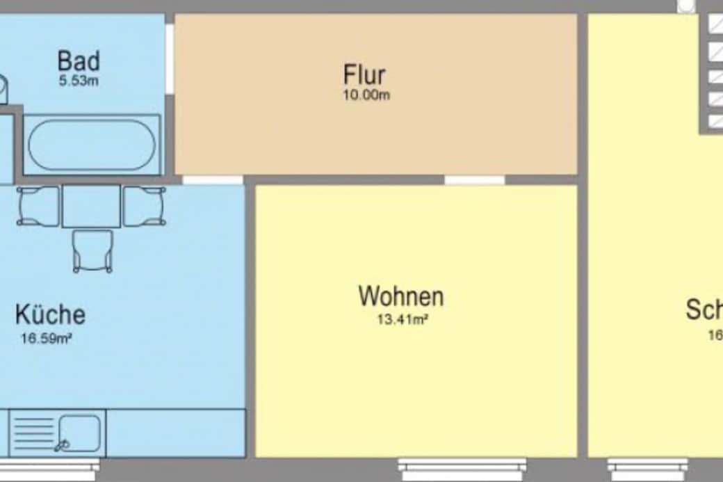 Grundriss der Wohnung