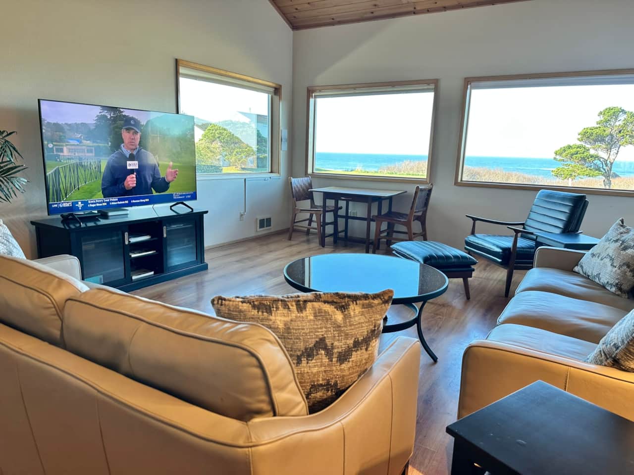 Living room with view