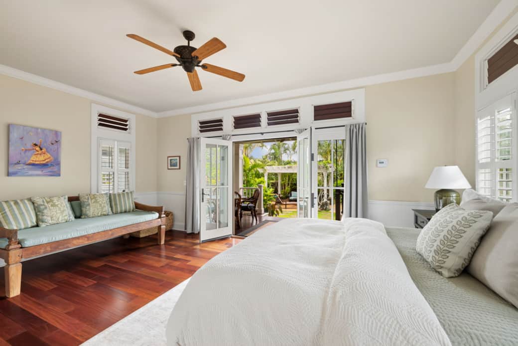 Bedroom 2, downstairs with lanai/pool access
