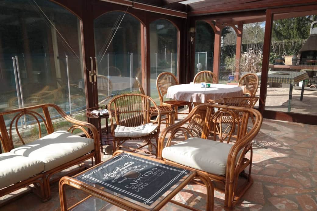 Closed veranda with air conditioning