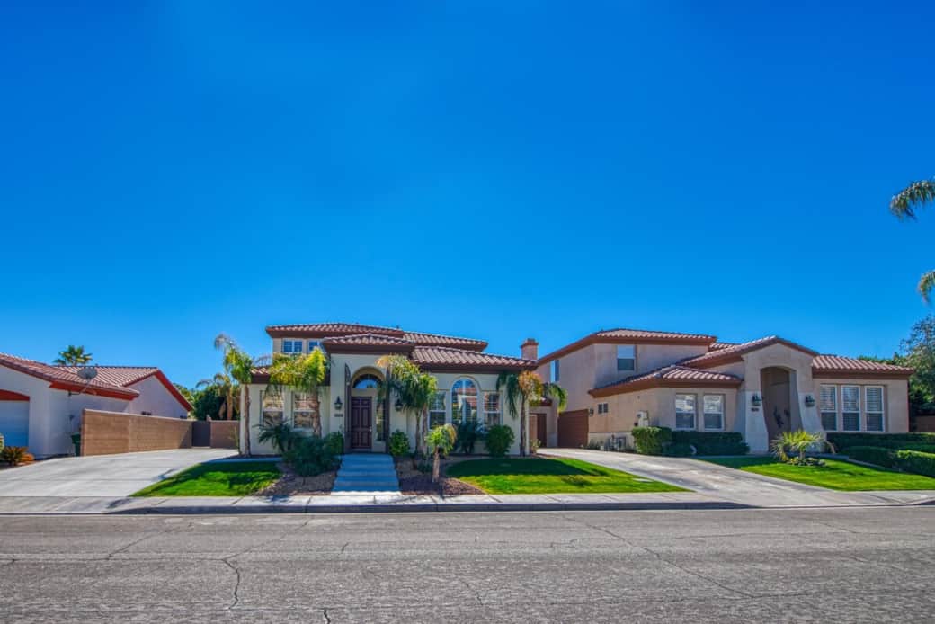 A view of the house from across the street. A view of the house from across the street.