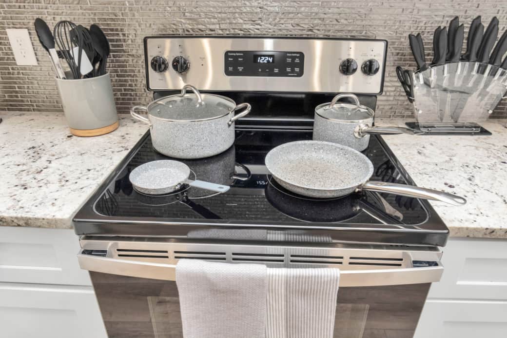 Pots, Pans, knives set, and kitchen utensils Pots, Pans, knives set, and kitchen utensils
