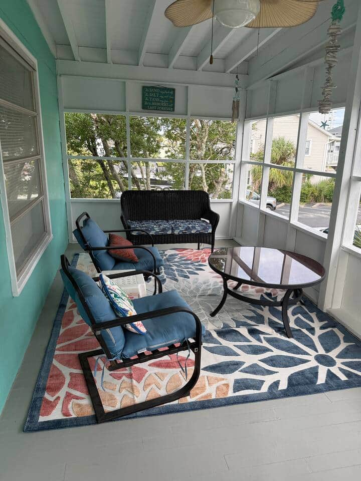 Enjoy cool ocean breeze & views from your front porch 