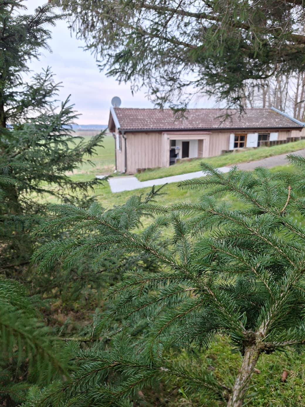 Blick auf das Ferienhaus