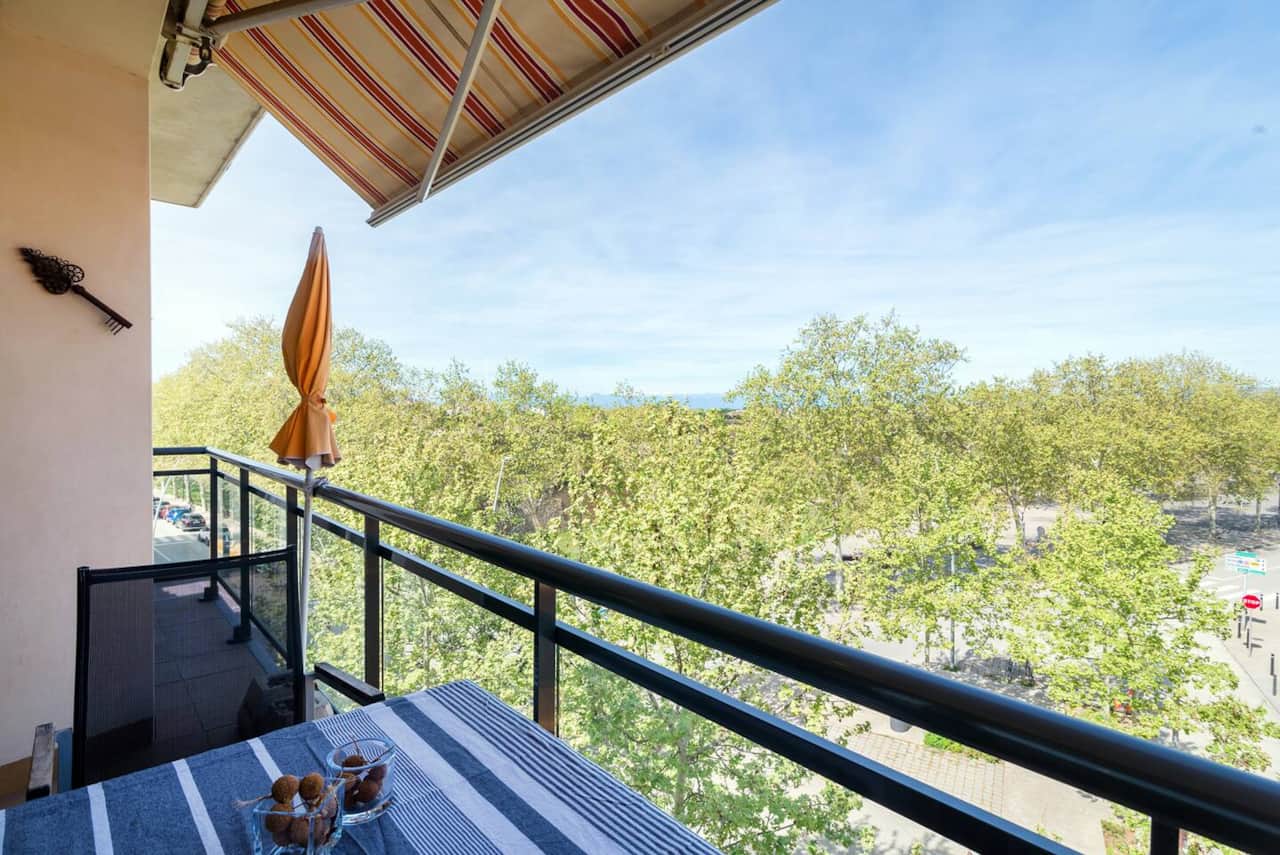salon avec terrasse
