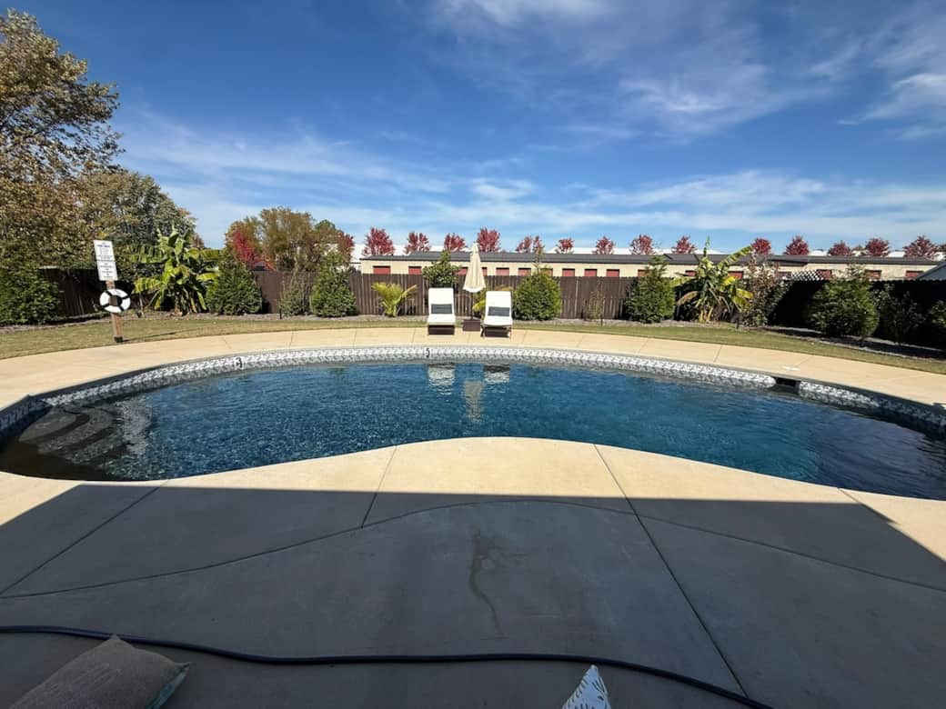Pool newly replasted October 2025