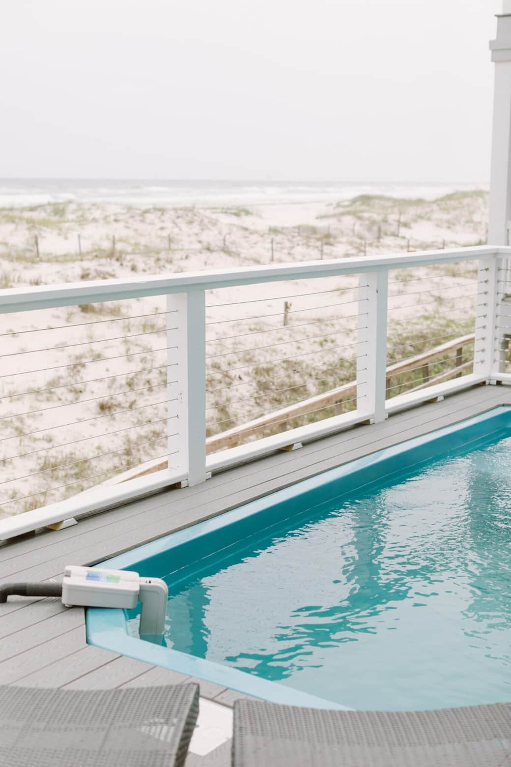 The pool automatically is filled so there is nothing our customers have to do to maintain the water level.  The view is unobstructed to enjoy the full beauty of being on the ocean.  