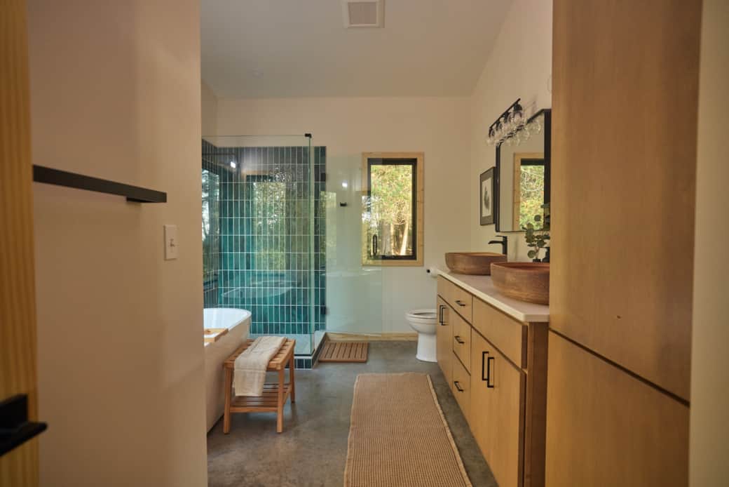 View into Primary Bathroom