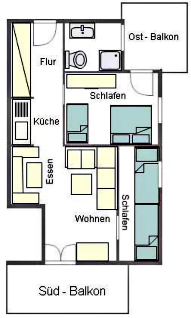 Wohnung 1 - Grundriss