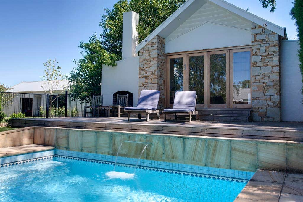 Swim in the 12.5m tiled pool, soak in the swedish hot tub or lounge in the pool house Swim in the 12.5m tiled pool, soak in the swedish hot tub or lounge in the pool house
