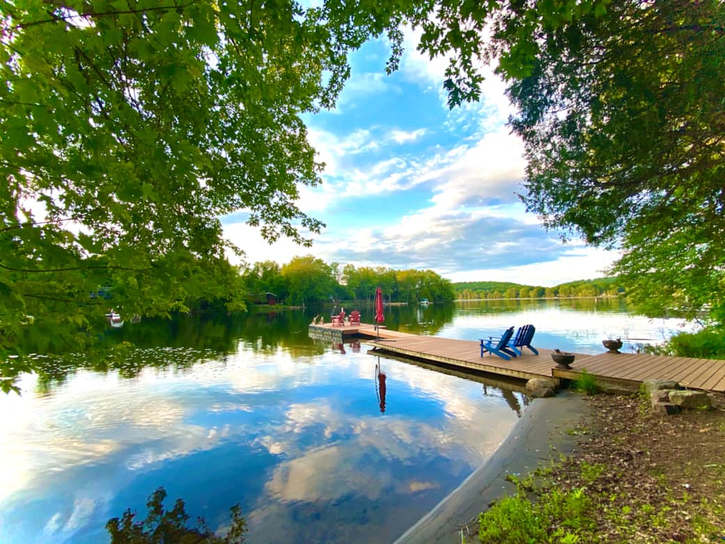 Lake Dock and Beach Area