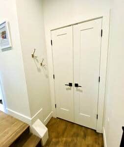 Front Hallways Closet - Steps up to the unit