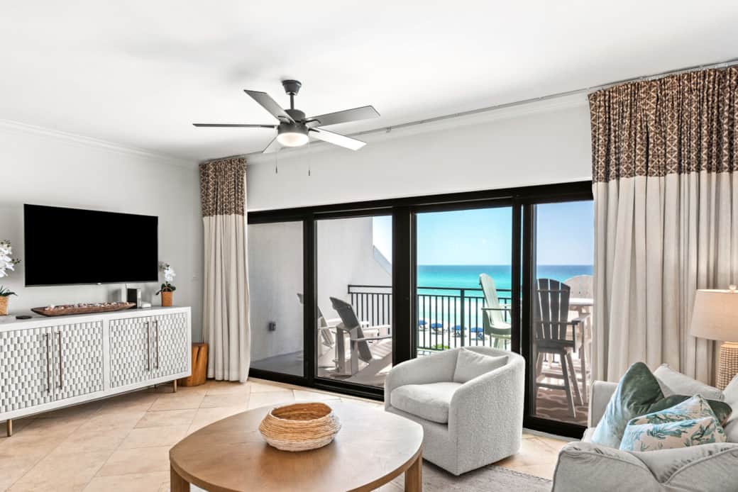 Gulf front living room